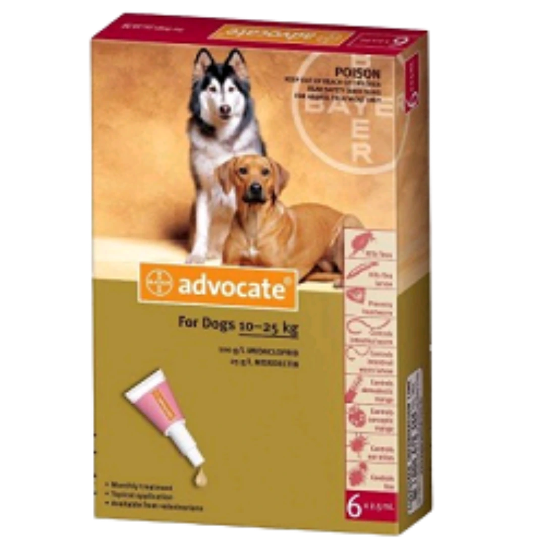 mængde af salg Bakterie Bliv forvirret Advocate (10-25kg) Dog Spot On, 2.5ml - Flat 12% OFF - Free Shipping -  Animeal